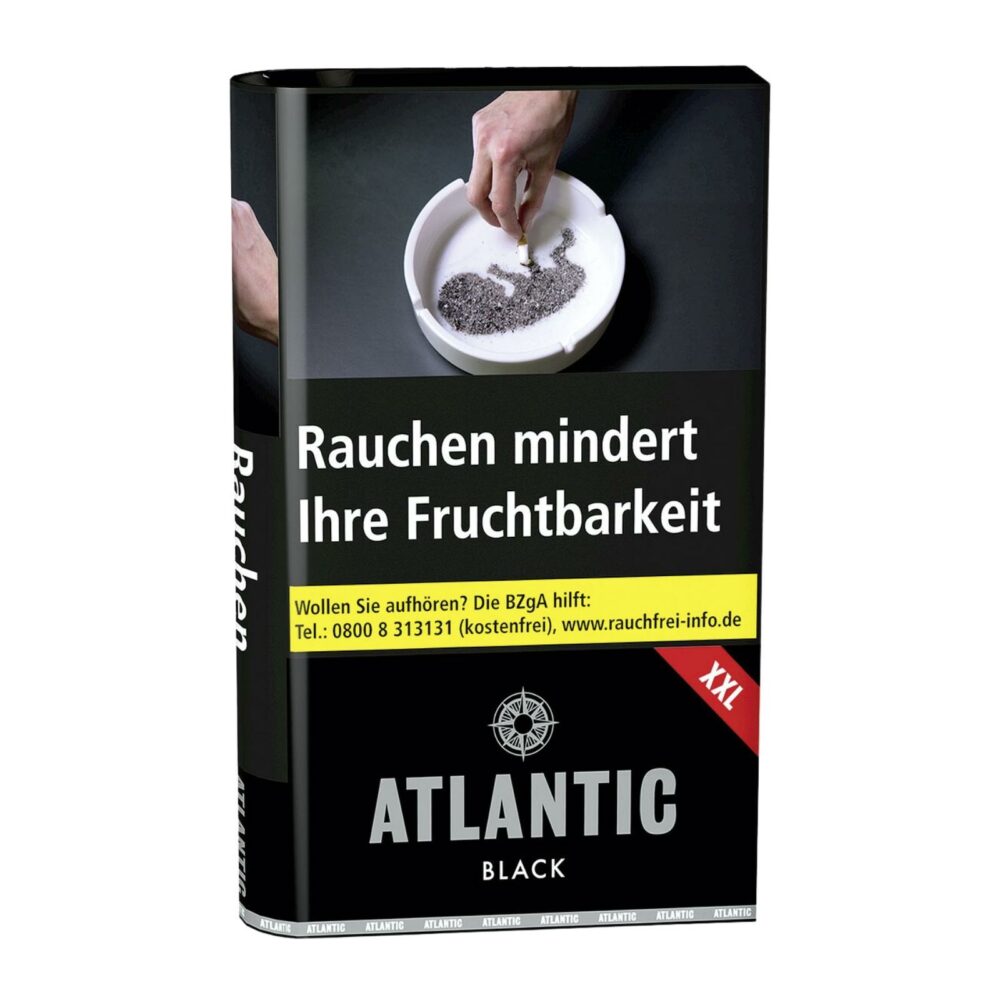 ATLANTIC Black Drehtabak Pouch 50 g